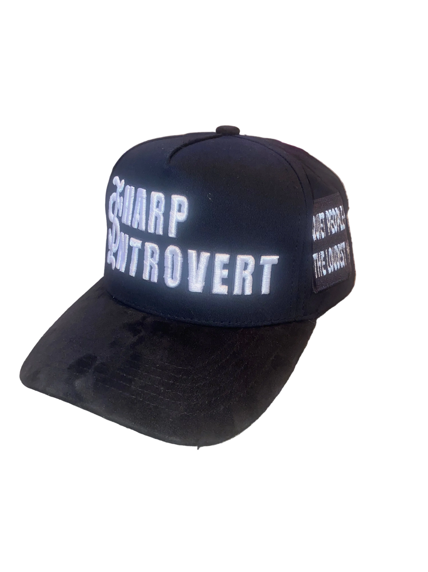 Sharp Introvert Limited Edition Suede Hats Black/White